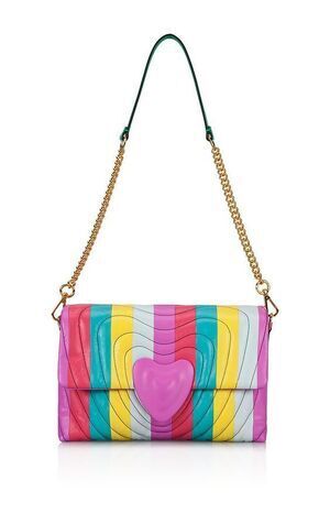ESCADA Multicolor Leather Heart Bag