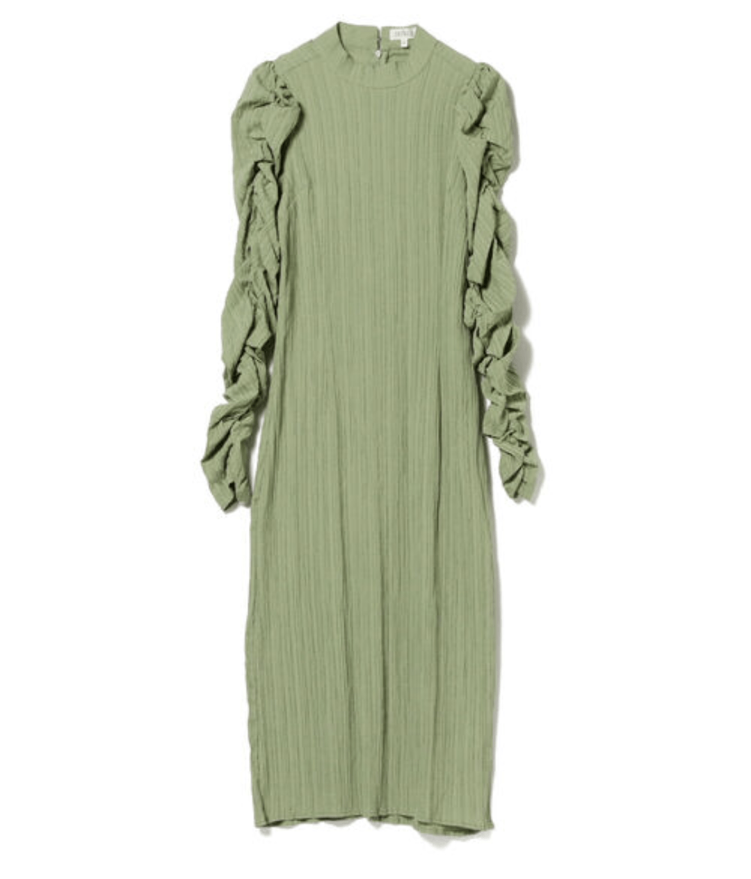 GHOSPELL Ruched Sleeve Dress