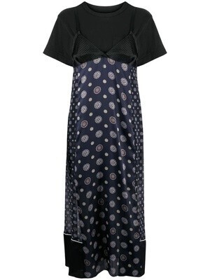 sacai パッチワーク ドレス