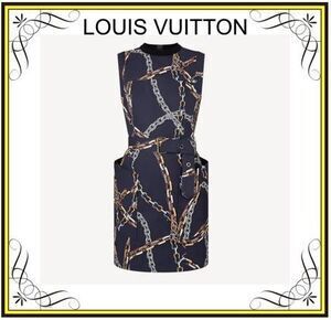 LOUISVUITTON チェーンプリントベルテッドフィットドレス (Louis Vuitton/ワンピース)