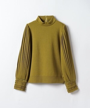 LANVIN COLLECTION プリーツスリーブニット