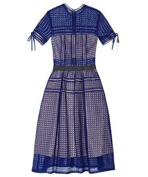 Self-Portrait Aurelia lace midi dress