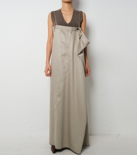 IRENE Vis/W Satin Dress