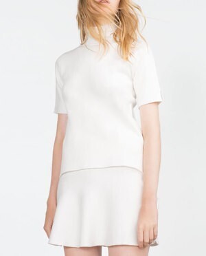 ZARA スタンドカラーセーター