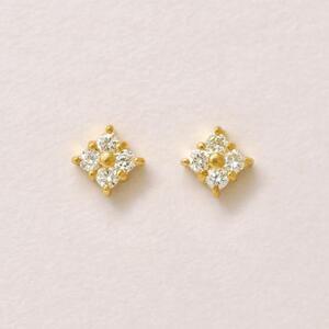 TAKE-UP K18ダイヤモンドシカクピアス(YG)