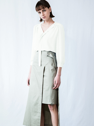 barakabaracca Tie-color Georgette blouse