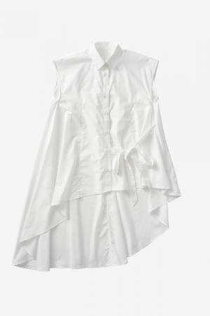 Dolce. フレンチスリーブアシンメトリーフレアシャツ