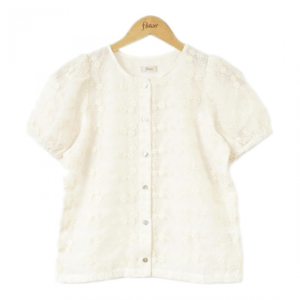 flower blooming sheer top