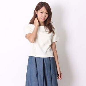 WILLSELECTION ミンクポンポンプルオーバー・Wクロスリボンポンポンスカート
