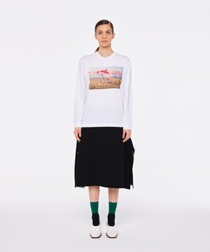 PLAN C <EC限定>SMOKE ART PRINT LONG SLEEVE T-SHIRT