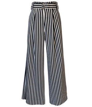 barakabaracca Striped Wide leg pants