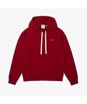 LACOSTE L!VE メタルワニロゴバッジスウェットパーカ