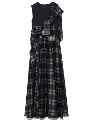 emmi 【emmi atelier】Shirt付ドッキングワンピース