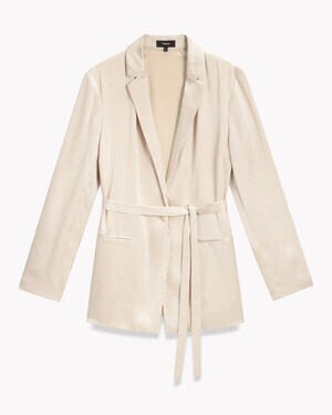 Theory Crushed Satin Belt Vent JKT
