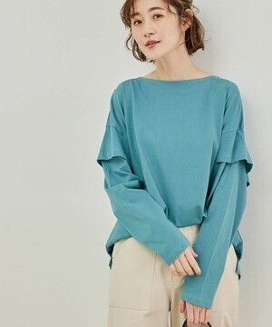 ROPE' PICNIC 【TRUE COTTON】レイヤードスリーブトップス