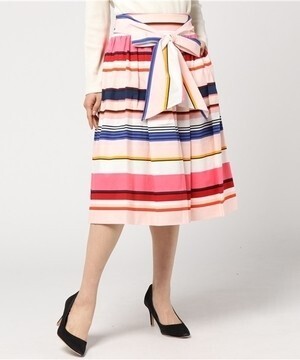 kate spade new york SPICE THINGS UP BERBER STRIPE SKIRT