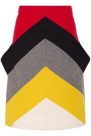 TSUMORI CHISATO Chevron Skirt