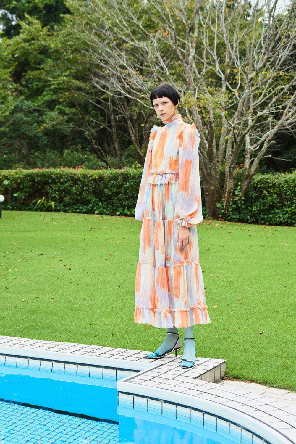 VIVIANO printed long dress.