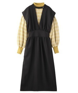 KOH.style 花柄ジャカードニットセットワンピース