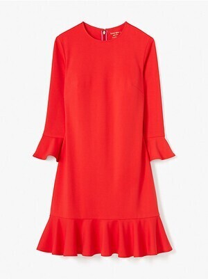 kate spade new york flounce ponte shift dress
