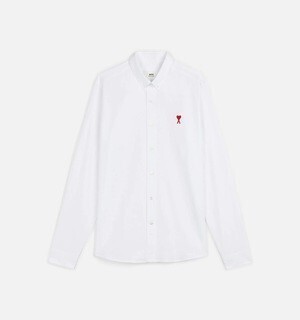 AMI Alexandre Mattiussi AMI DE COEUR ボタンダウン シャツ