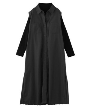 KOH.style バックプリーツドッキングワンピース