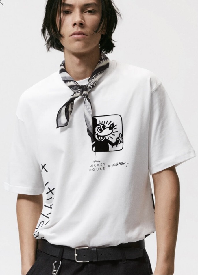 ZARA ミッキーマウス © DISNEY X KEITH HARING Ｔシャツ