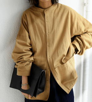 antiqua バンドカラーシャツ シャツ レディース トップス・bsu-0038w