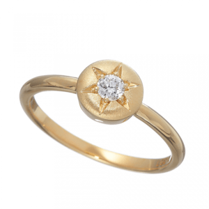 TERRA1012 Bright ラボグロウン ダイヤモンド 中石 0.1ct リング K18YG