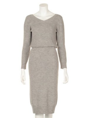 Lily Brown バックカシュクールワンピース