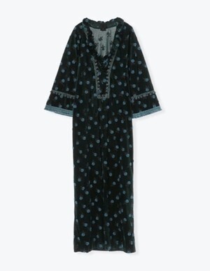 ANNA SUI WONDERWALL VELVET KAFTAN