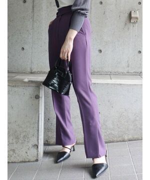 MURUA センタープレスストレートパンツ