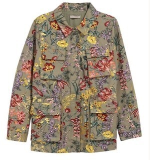 H&M パターンユーティリティジャケット