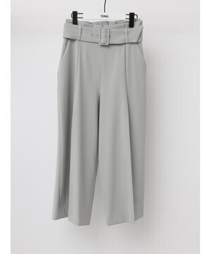 TONAL MULTIワイドベルトクロップドパンツ
