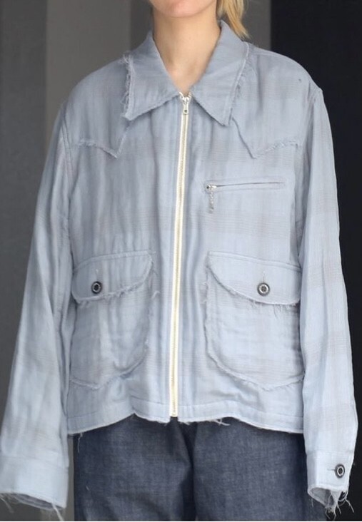 DAIRIKU Dallas Triple Gauze Check Work Jacket