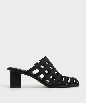 CHARLES & KEITH グログラン ウーブンミュール