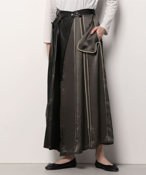 SHIROMA wrap LINER skirt