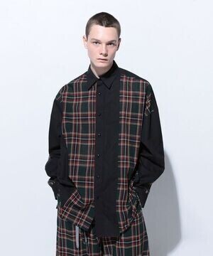 FACETASM TARTAN CHECK BIG SHIRT