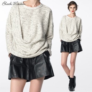 Black Mouton ラムレザーショートパンツ　(65384）
