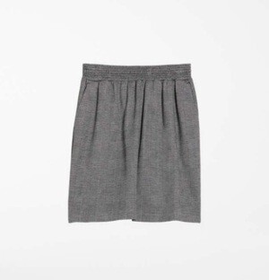 Max Mara BLACK ウール ジャージー ミニスカート
