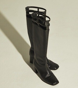 JUEMI Lattice Long Boots