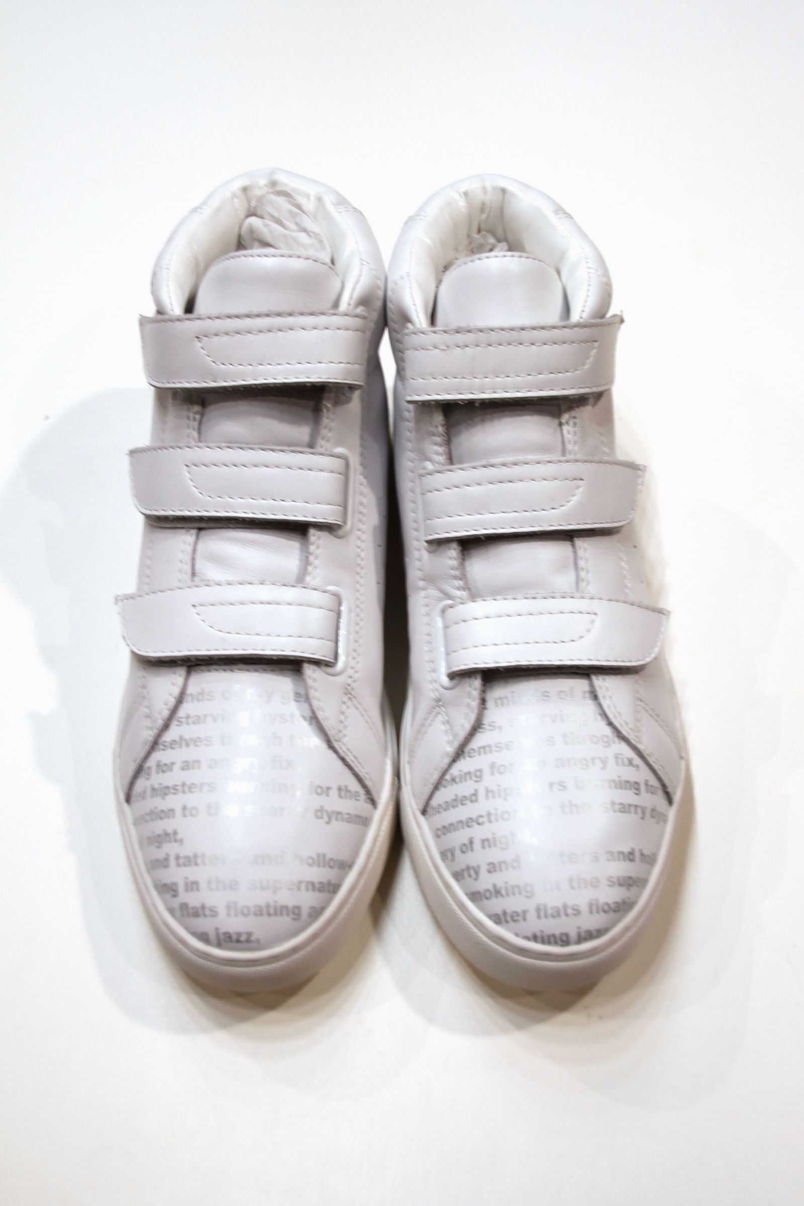 kolor/BEACON leather velcro sneaker high cut