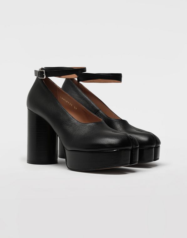 MAISON MARGIELA Tabi ダブル ストラップ レザー サンダル