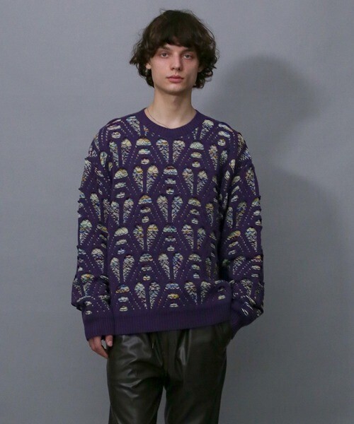 Iroquois OPEN WORK MIX KNIT
