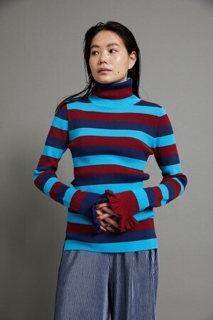 HeRIN.CYE Cuff frill turtle neck