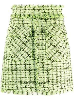 MSGM Aライン ツイードスカート