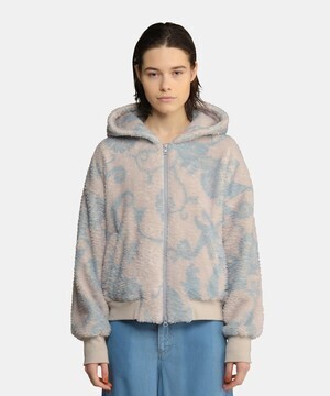 Seagreen PAISLEY FUR hoodie