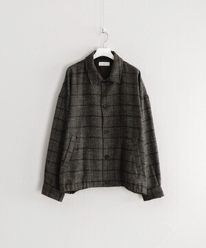 remer loose vintage check jacket