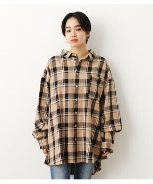 RODEO CROWNS WIDE BOWL チェックルーズシャツ