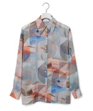 PHEENY Print chiffon shirt